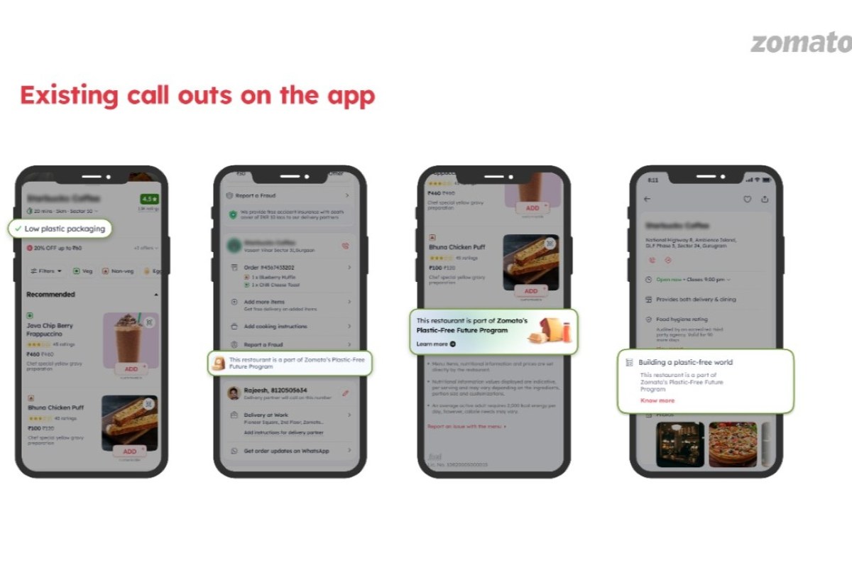 Zomato Introduces ‘Low Plastic Packaging’ Filter to Promote Sustainable Food Delivery Choices